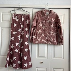Altar’d State Corduroy Star Jacket and Pants